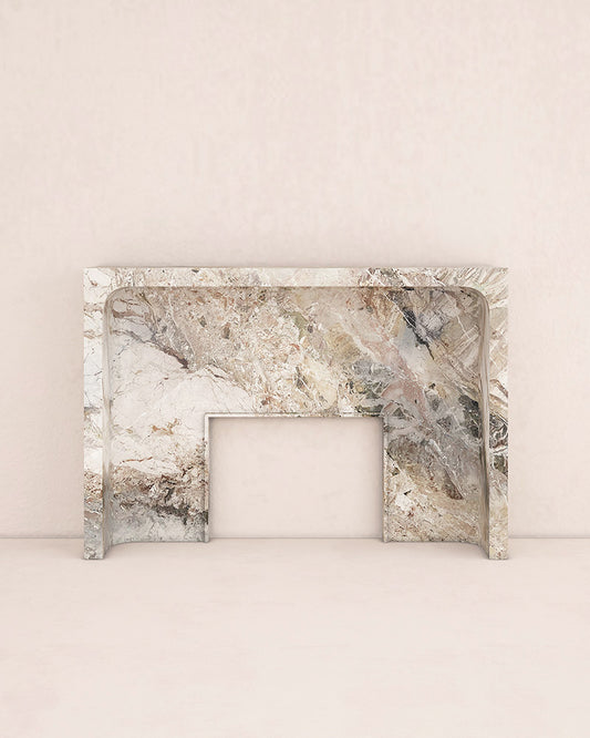 Luxury Giacomo marble fireplace surround handcrafted from natural stone