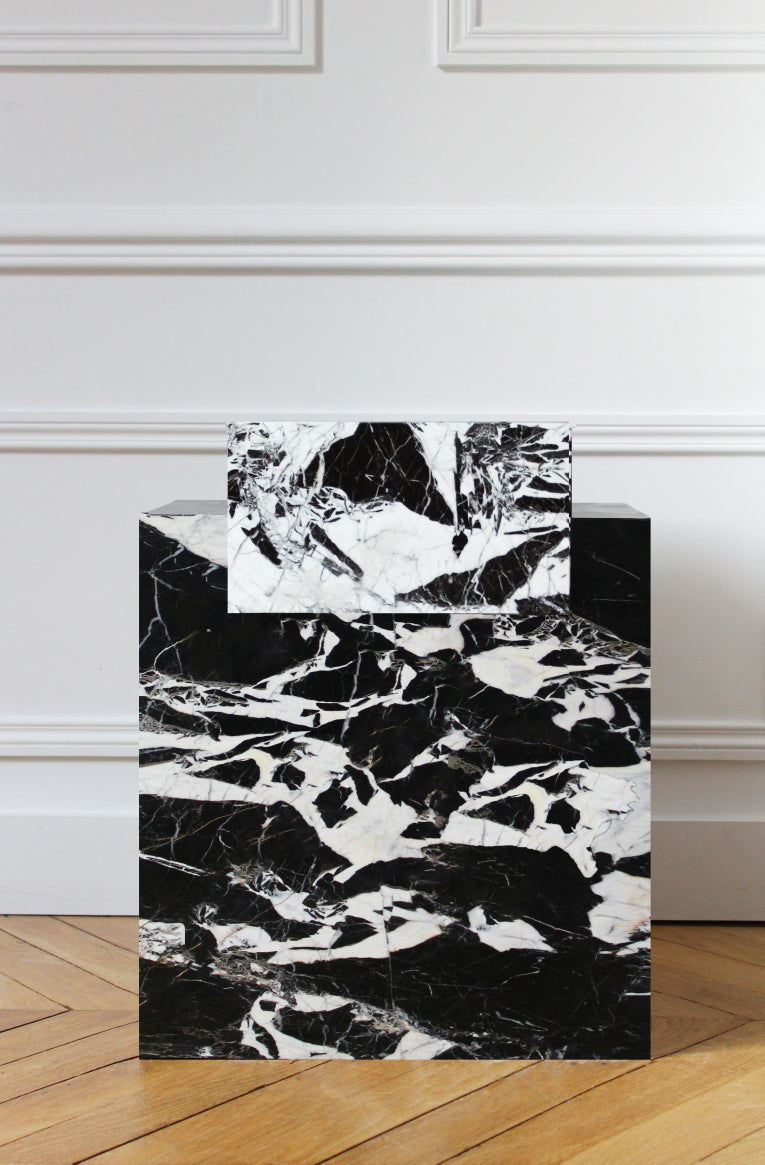 Bari green onyx side table by Eden Stone Designs