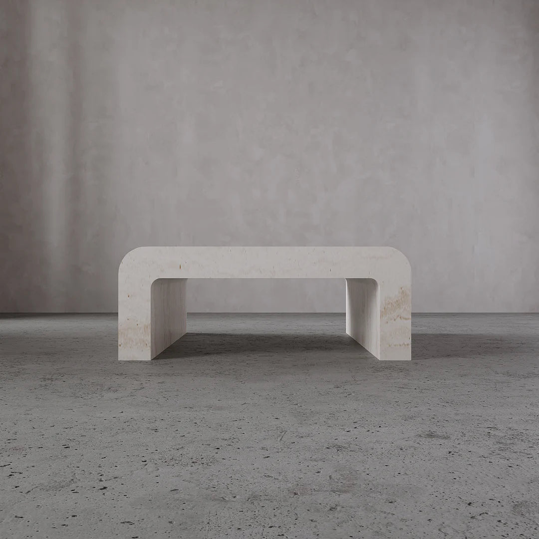 Ascoli travertine coffee table luxury natural stone furniture