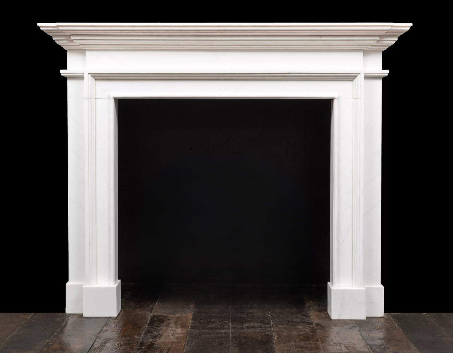 Claremont marble fireplace surround front view by Eden Stone Designs