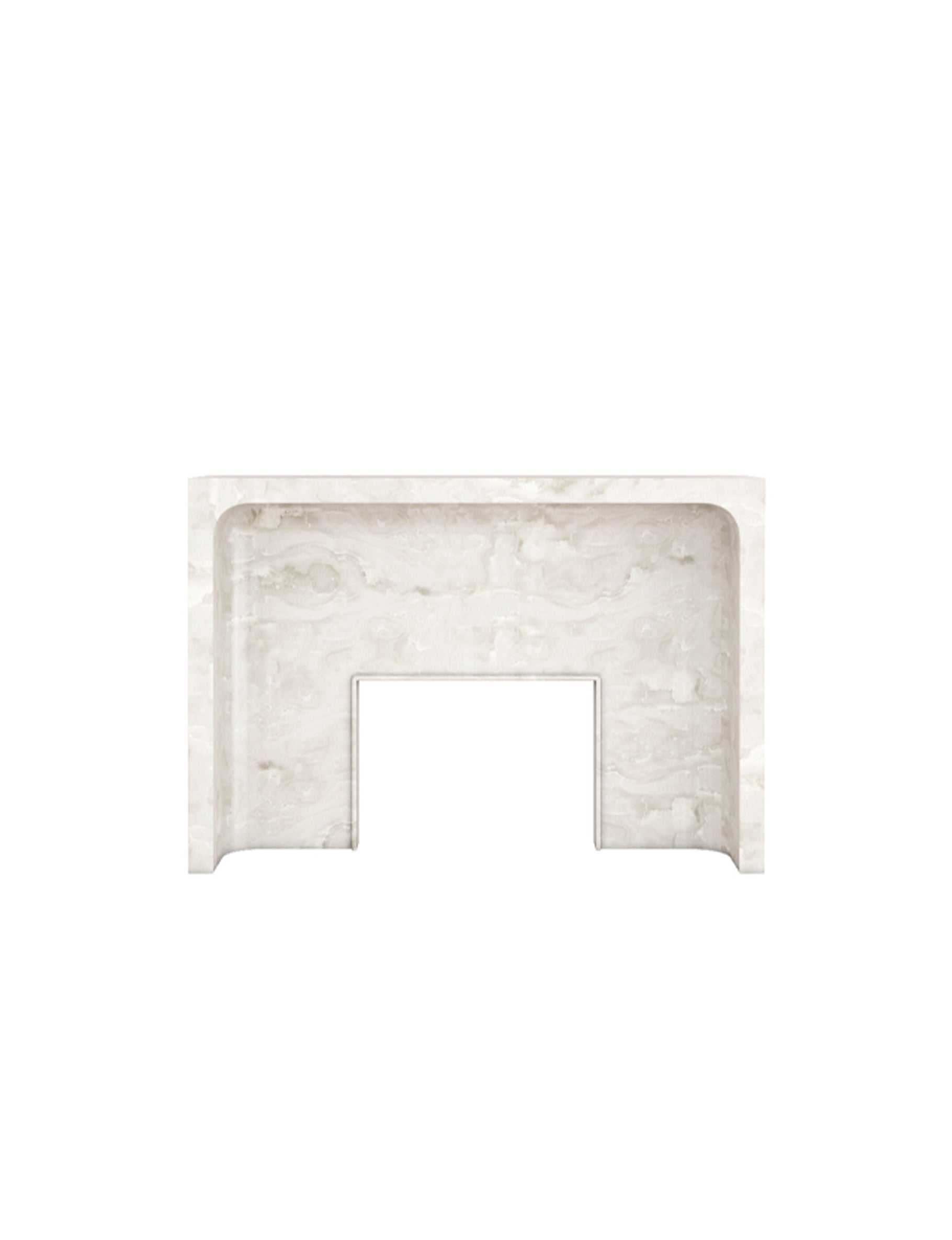 Light marble Giacomo fireplace by Eden Stone Designs