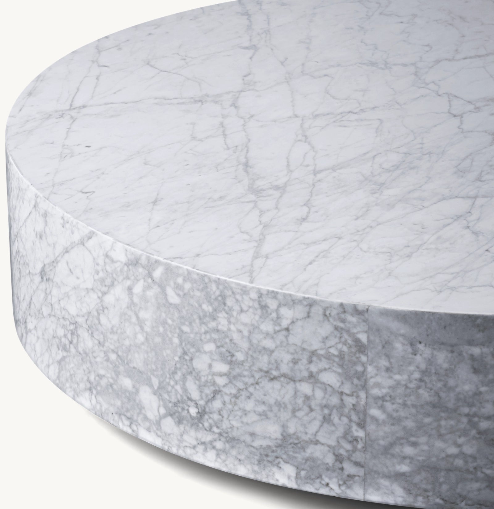 Giardino white marble coffee table natural stone detail by Eden Stone Designs