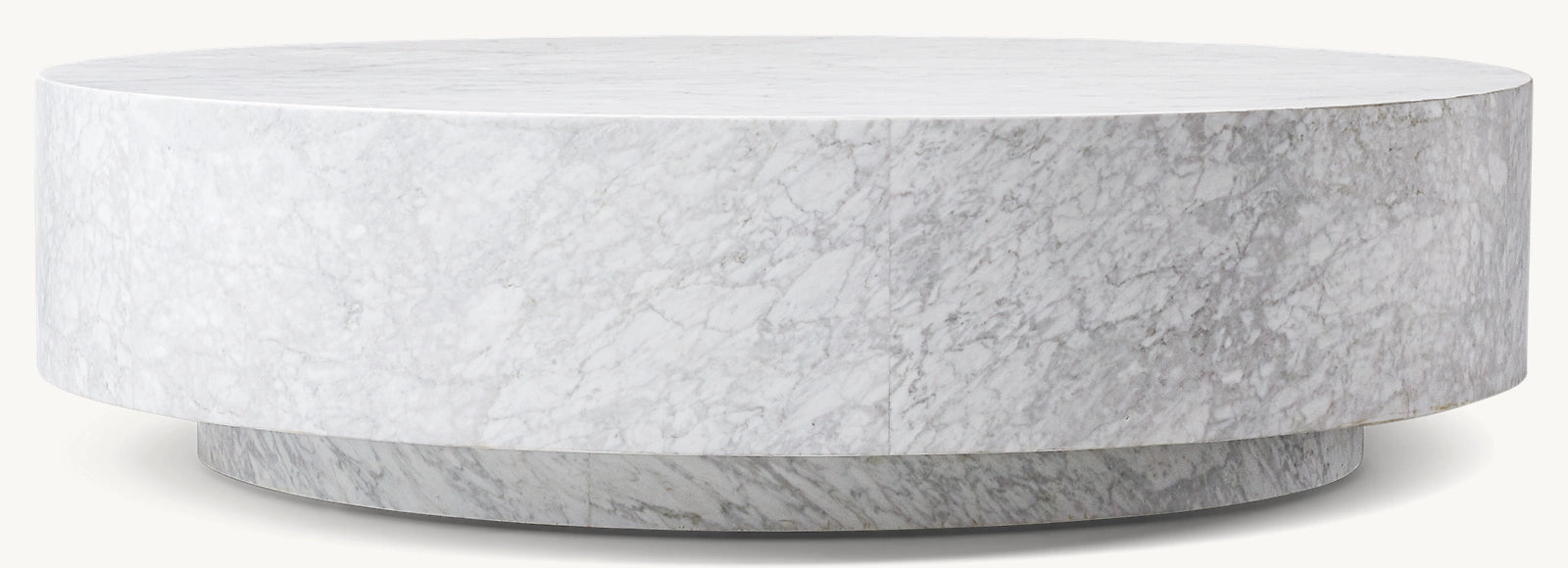 Giardino white marble round coffee table luxury natural stone furniture by Eden Stone Designs
