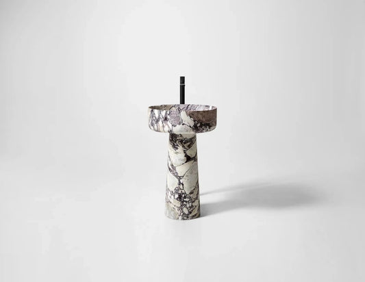 Grazzia freestanding marble bathroom vanity handcrafted from natural stone