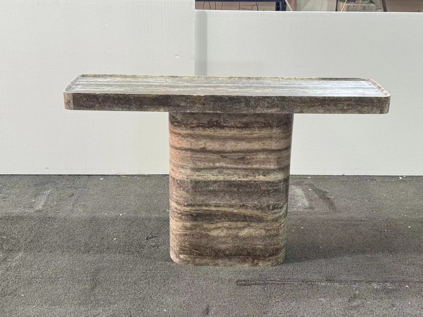 Italo Travertine Console Table