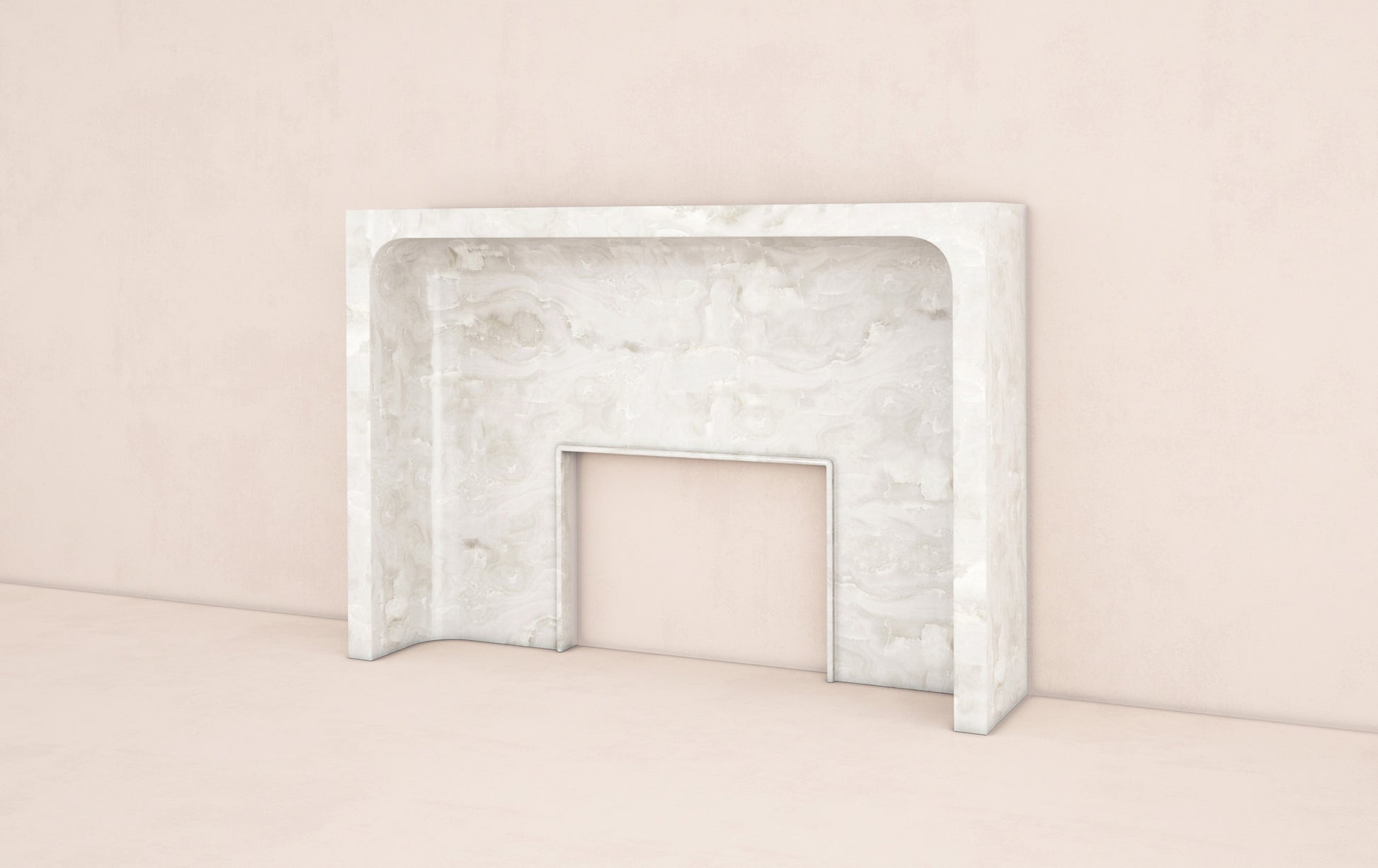 Luxury Giacomo marble fireplace surround handcrafted from natural stone