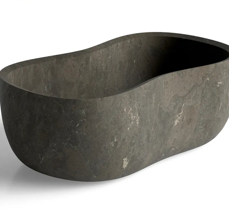 Altamura Pietra Grey marble freestanding bathtub luxury stone bathtub Eden Stone Designs