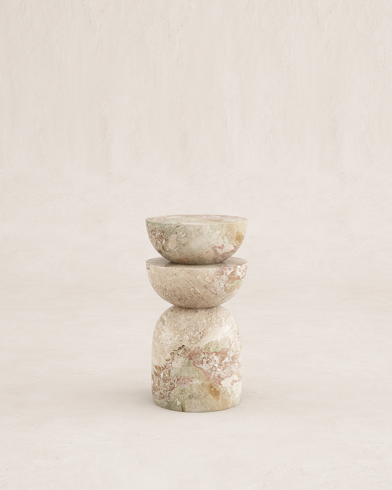 Modena marble side table by Eden Stone Designs