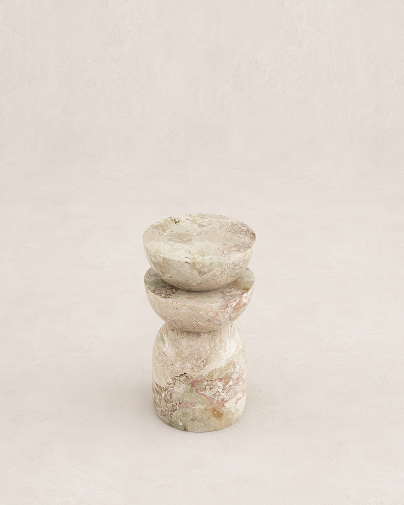 Modena marble side table by Eden Stone Designs