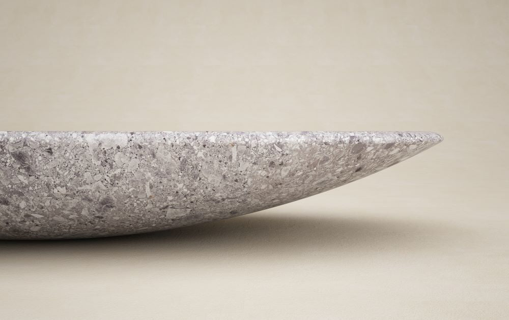 Napoli sculptural stone coffee table edge detail organic design