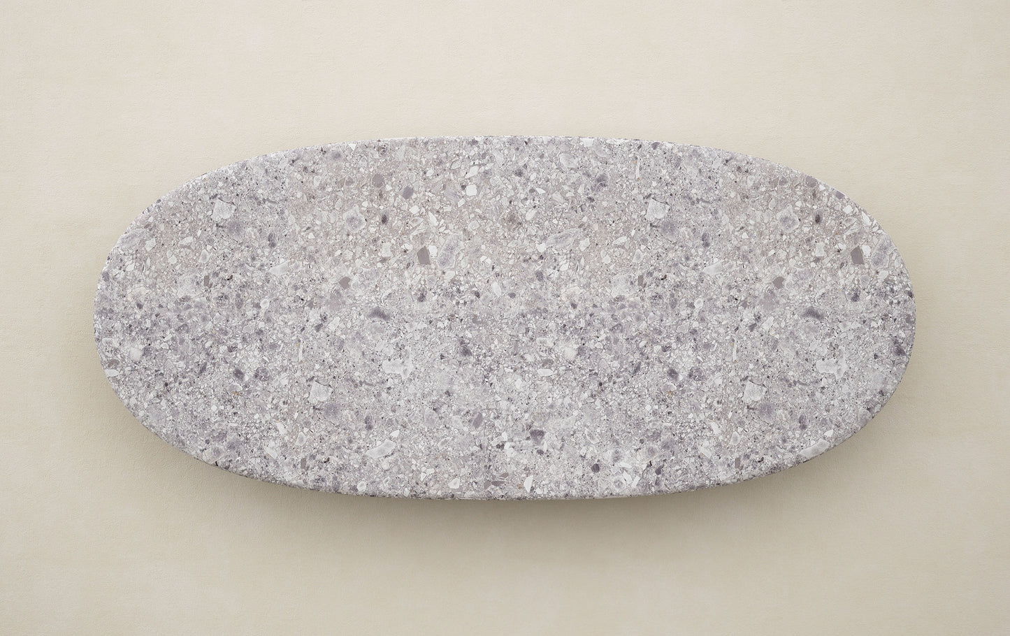 Napoli sculptural stone coffee table top view organic minimalist design