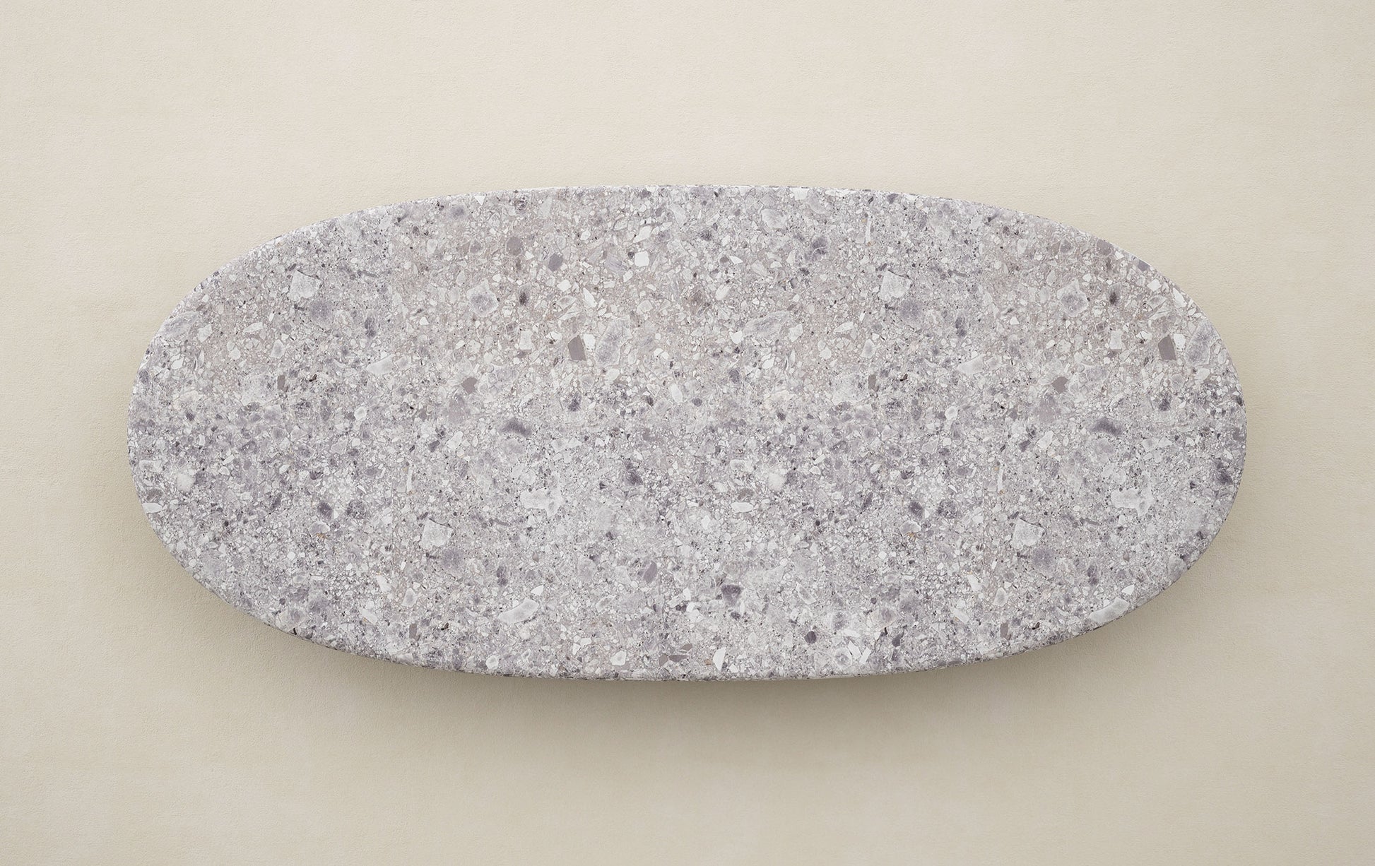 Napoli sculptural stone coffee table top view organic minimalist design