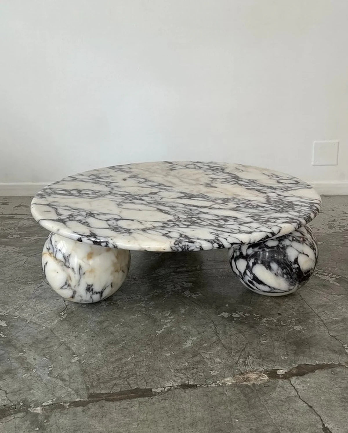 Piccolo Arabescato marble coffee table sculptural luxury natural stone furniture