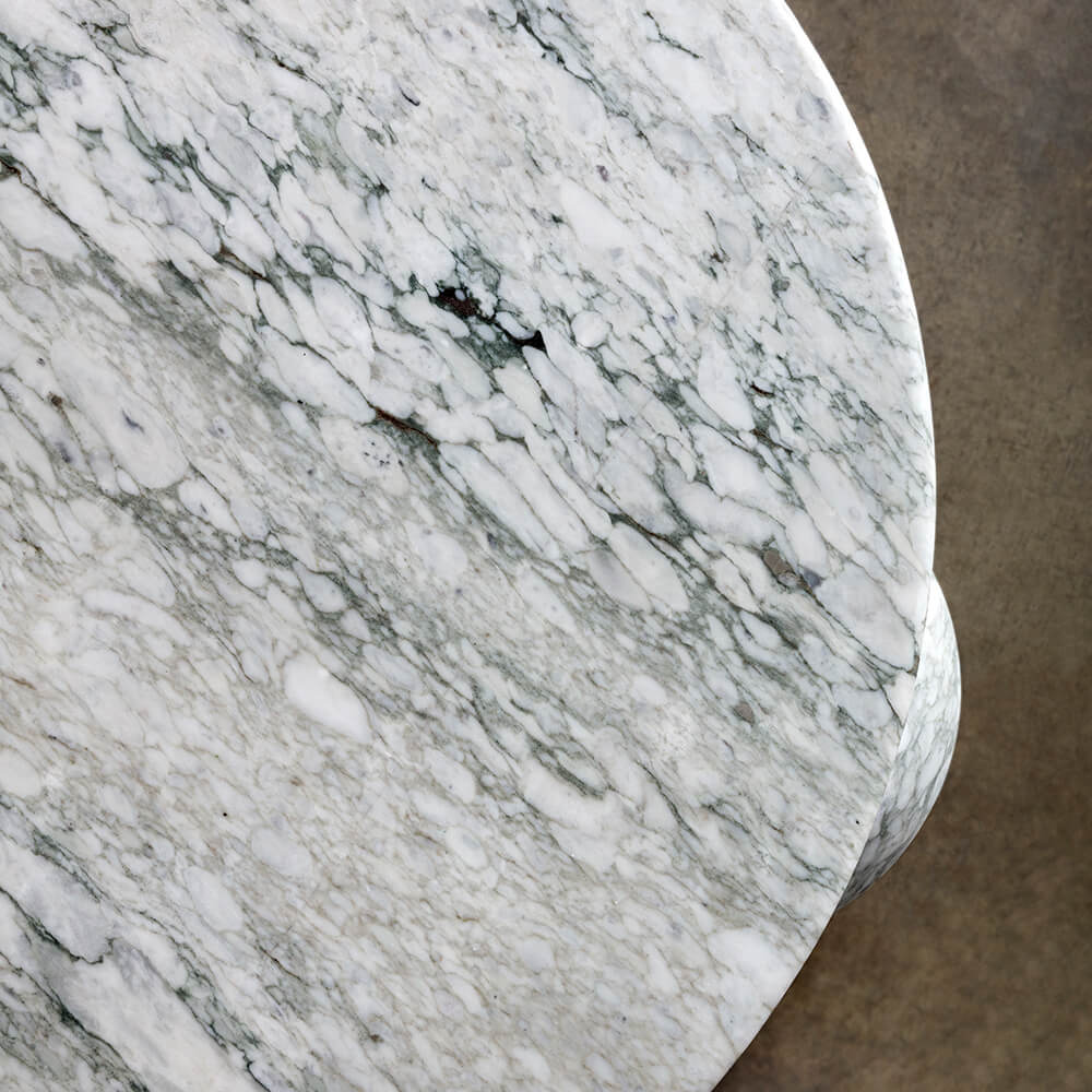 Piccolo green marble coffee table detail natural stone texture