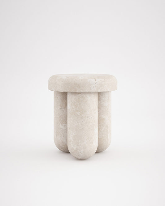 Prague marble side table by Eden Stone Designs