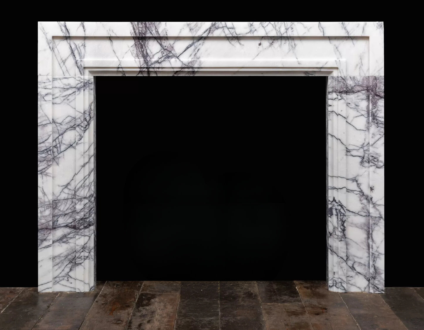 Tivoli Carrara marble fireplace surround luxury marble mantel Eden Stone Designs