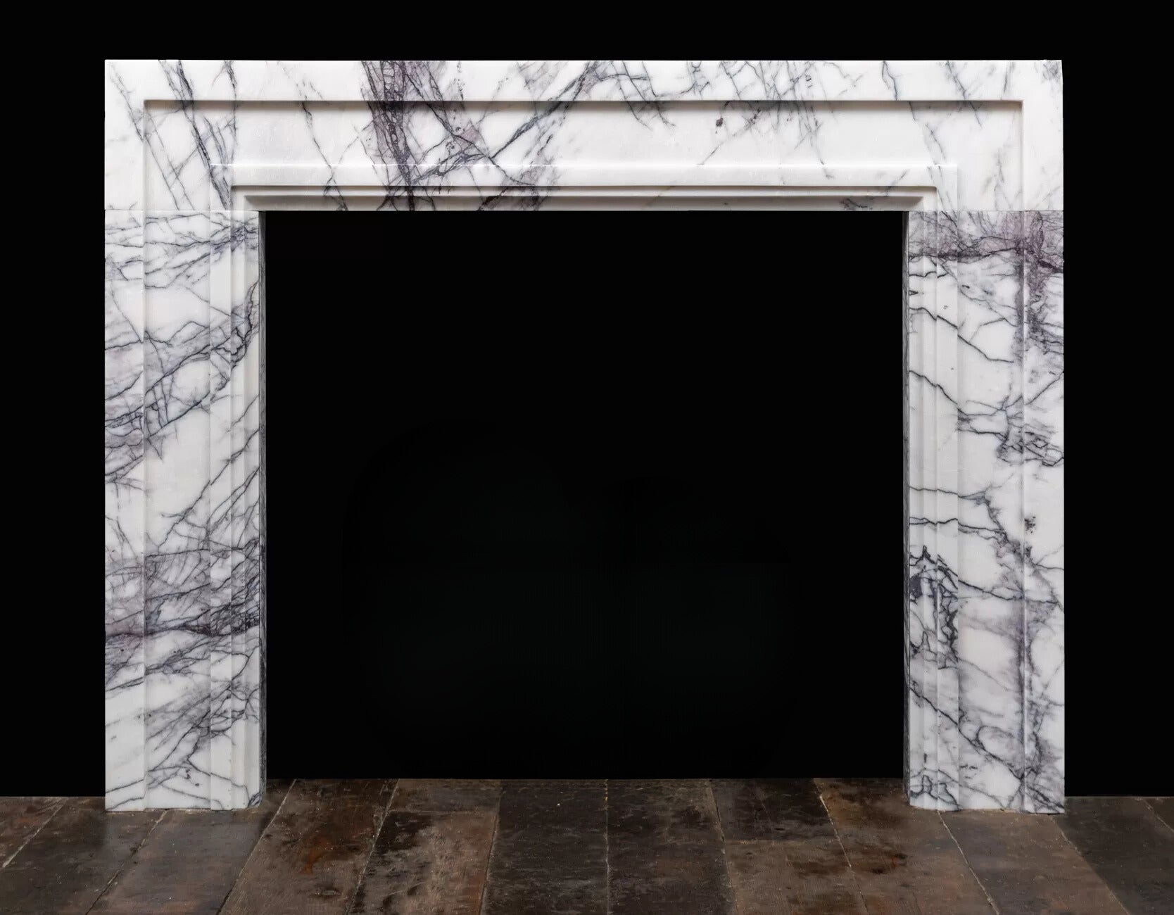 Tivoli Carrara marble fireplace surround luxury marble mantel Eden Stone Designs