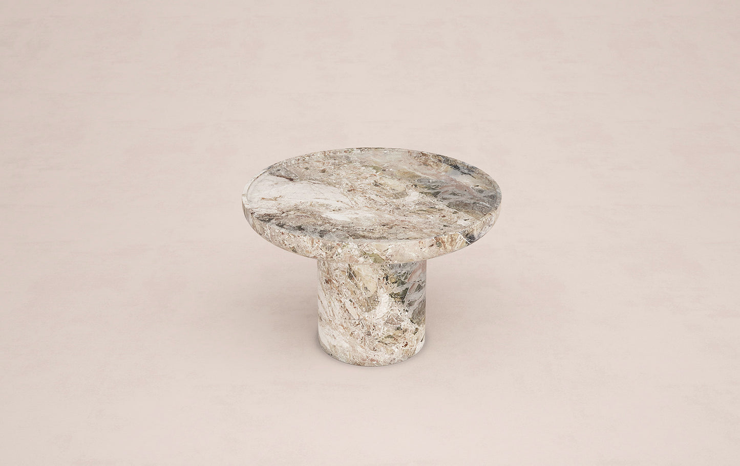Trento marble side table by Eden Stone Designs