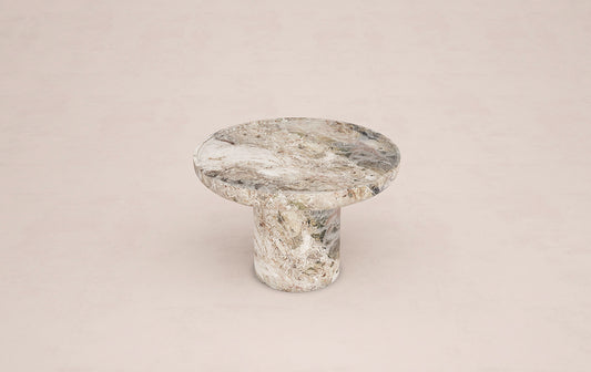 Trento marble side table by Eden Stone Designs
