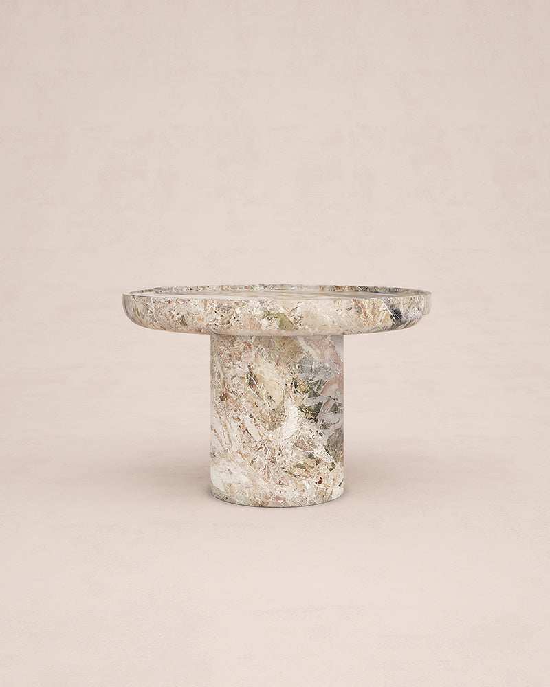 Trento marble side table by Eden Stone Designs