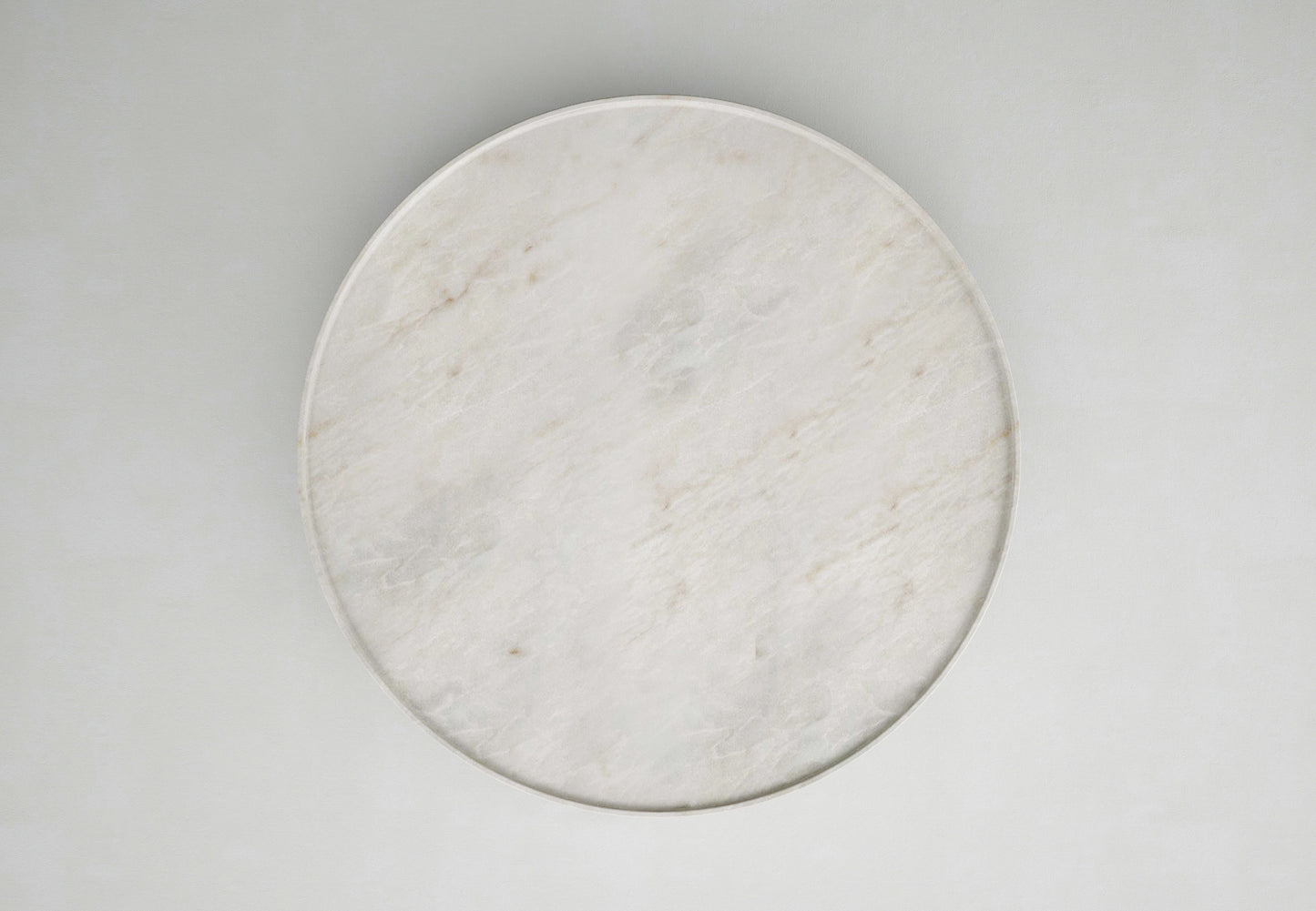 Vicenza round travertine coffee table top view natural stone Eden Stone Designs