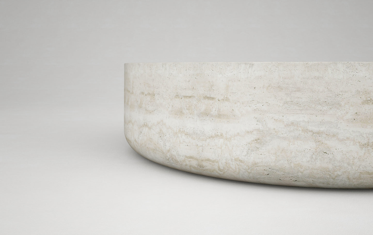 Vicenza travertine coffee table natural stone texture detail Eden Stone Designs